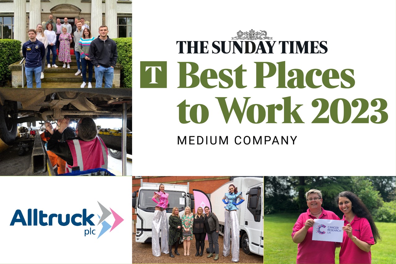 Alltruck voted best place to work by the Sunday Times